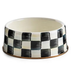 MacKenzie-Childs pet bowl closeup enamel finish ideal for daily meals