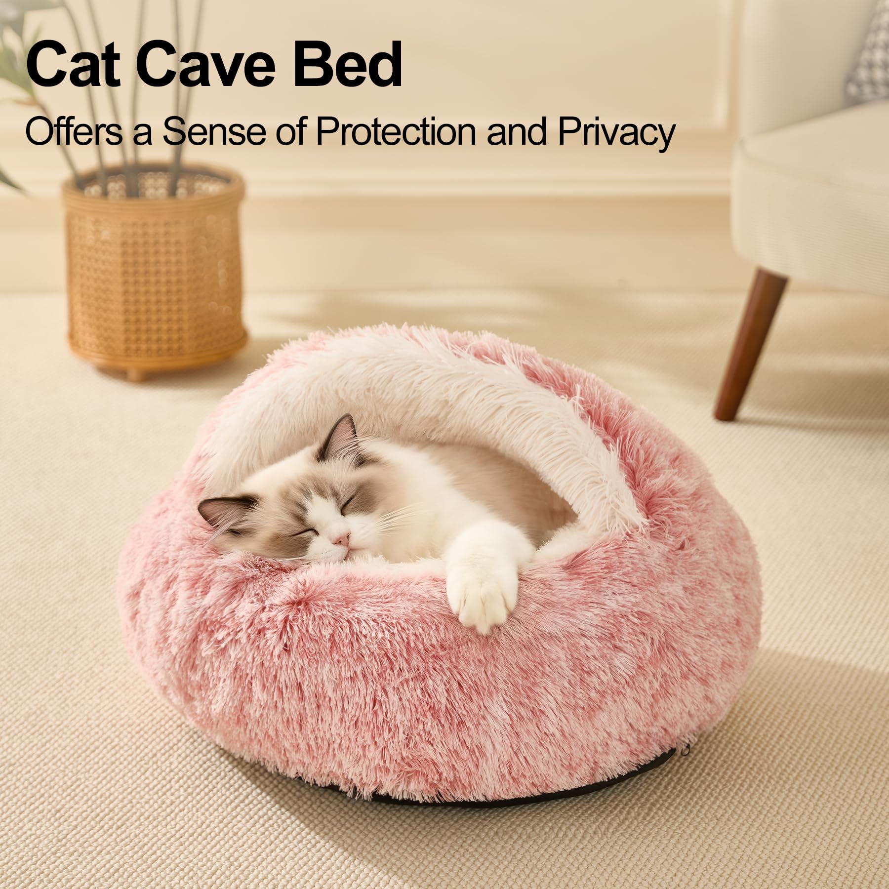 MADDEMCUTE Bean Mush bed anti-slip bottom keeps placement stable during play.