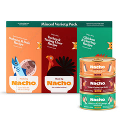 Made by Nacho minced-turkey-turkey-liver-bowl entices picky cats with protein-rich texture.
