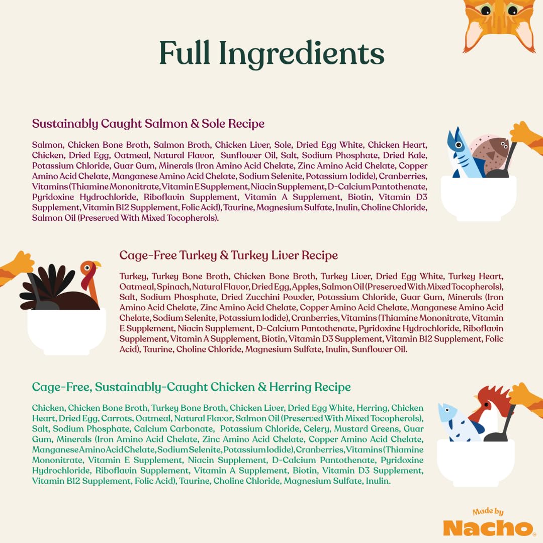 Made by Nacho variety-pack-tabletop-setup shows three flavors for rotating meals.