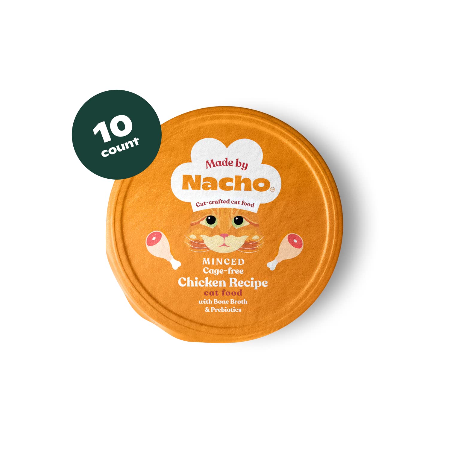 Made by Nacho wet cat food bone broth pour shows hydration-friendly flavor boost for cats.