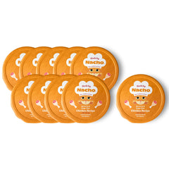 Made by Nacho wet cat food cups packaging highlights convenient, protein-rich meals for cats.