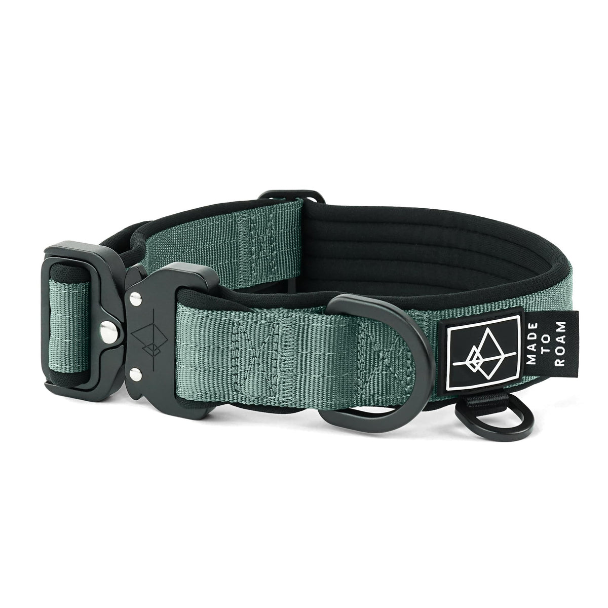 MADE TO ROAM Comfort Collar padded neoprene cover delivers soft neck protection for all-day wear.