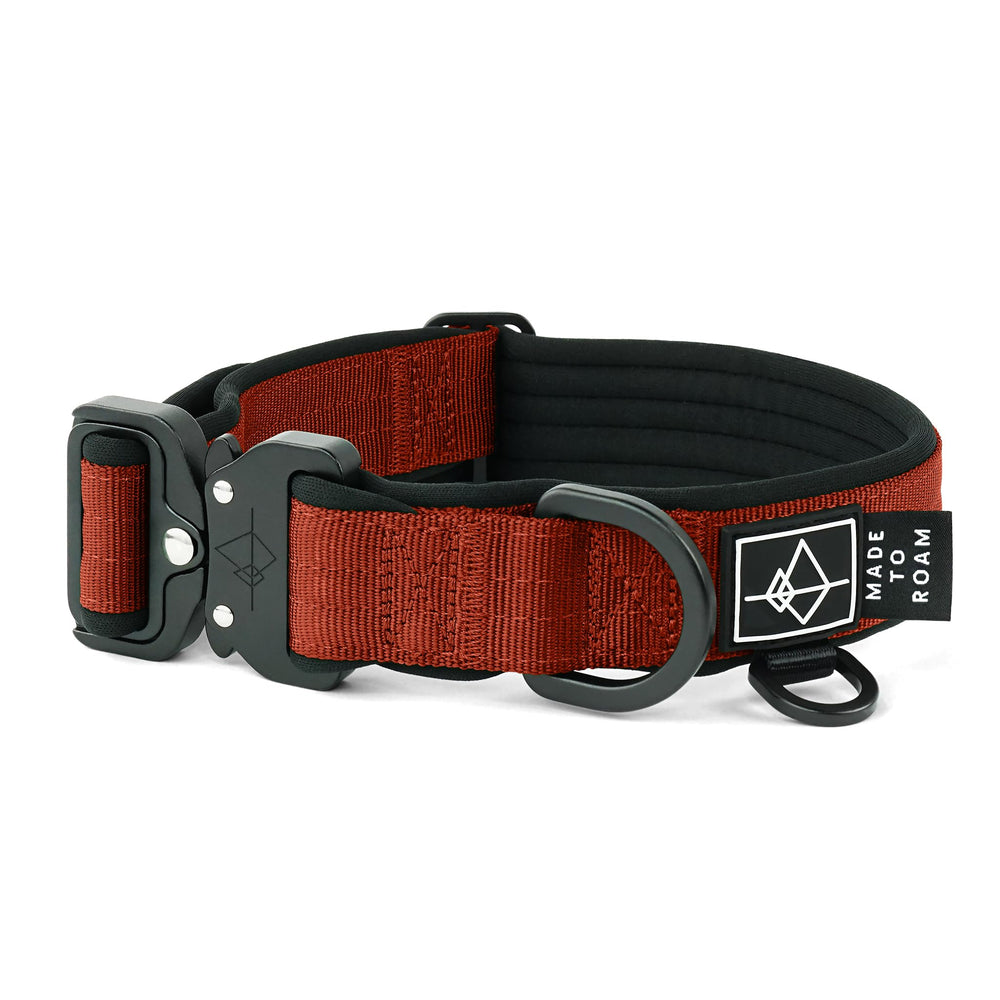 MADE TO ROAM Comfort Collar padding closeup shows ultra-soft neck padding for everyday comfort.