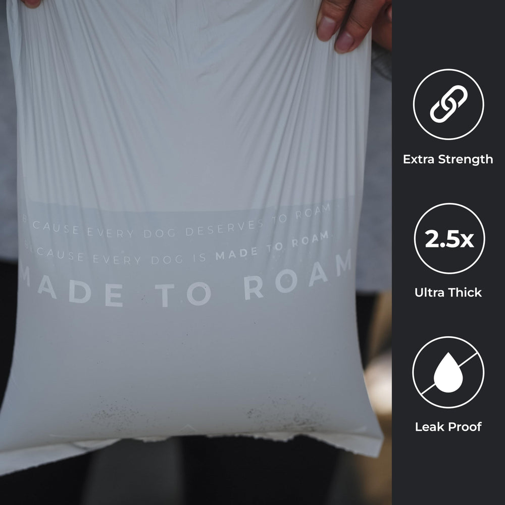 MADE TO ROAM On Dooty Bags extra thick leak-proof protection