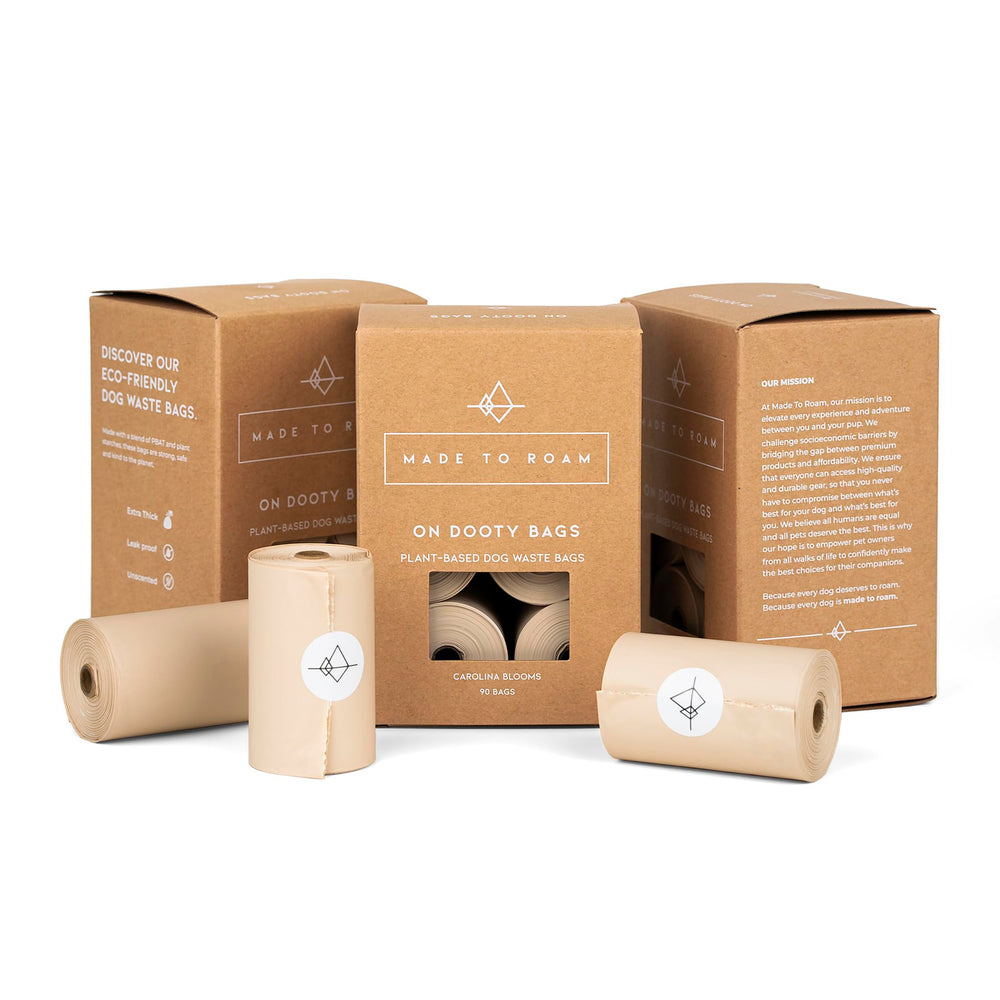 MADE TO ROAM On Dooty Bags three-box set for easy clean-up