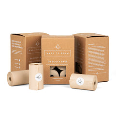 MADE TO ROAM On Dooty Bags three-box set for easy clean-up