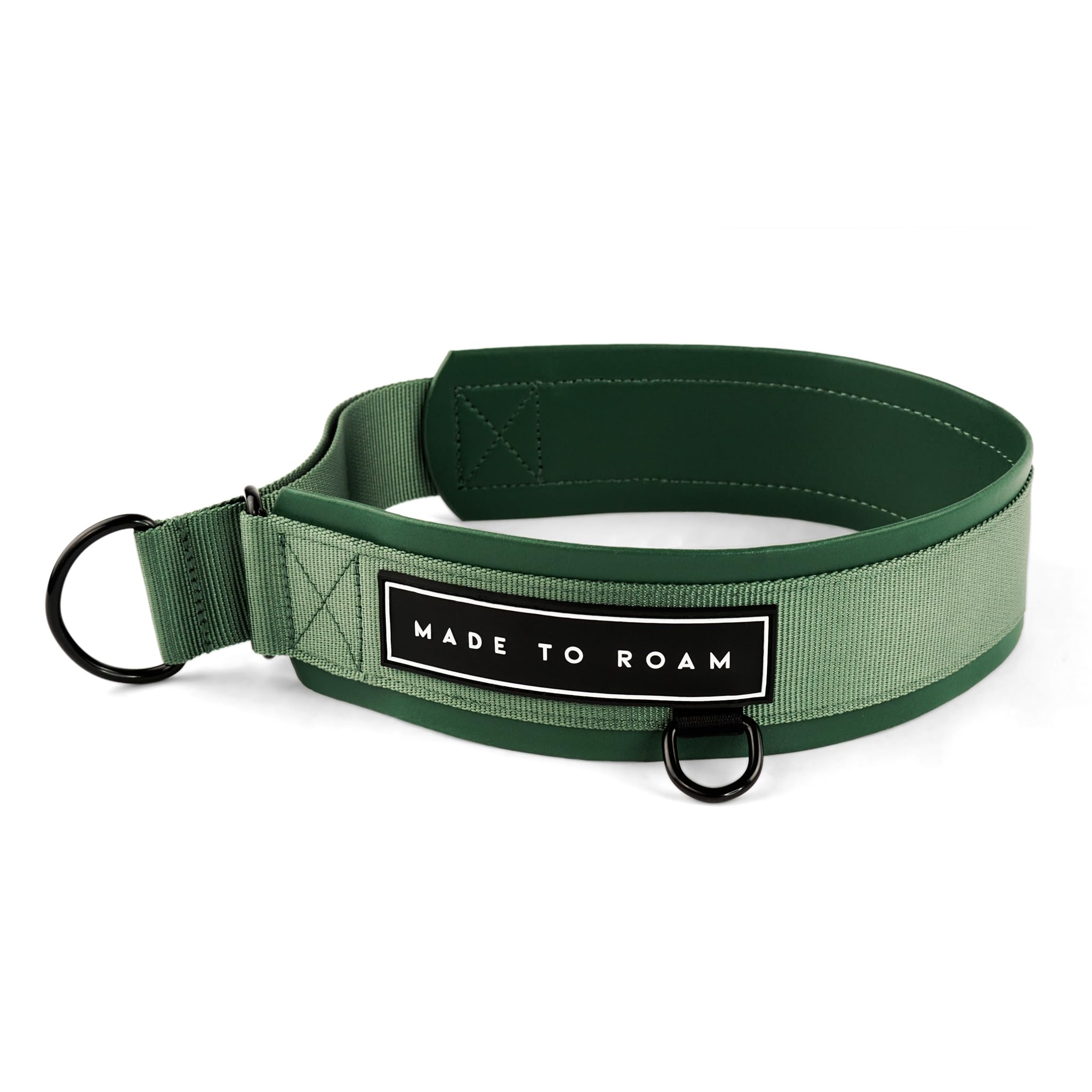 Made To Roam Oregon Haze collar close-up shows lightweight daily-walk comfort