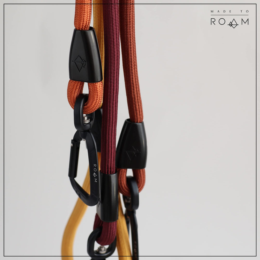 MADE TO ROAM leash offered in 15 colors to match style and gear