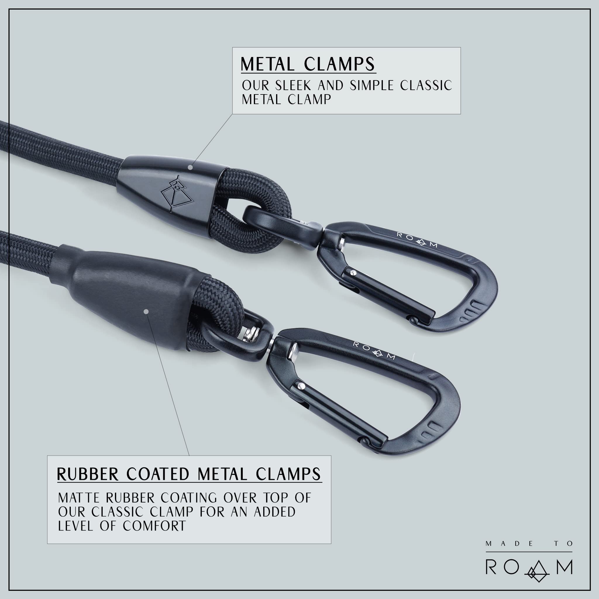 MADE TO ROAM Everyday Leash with O-Ring for quick errands and accessories