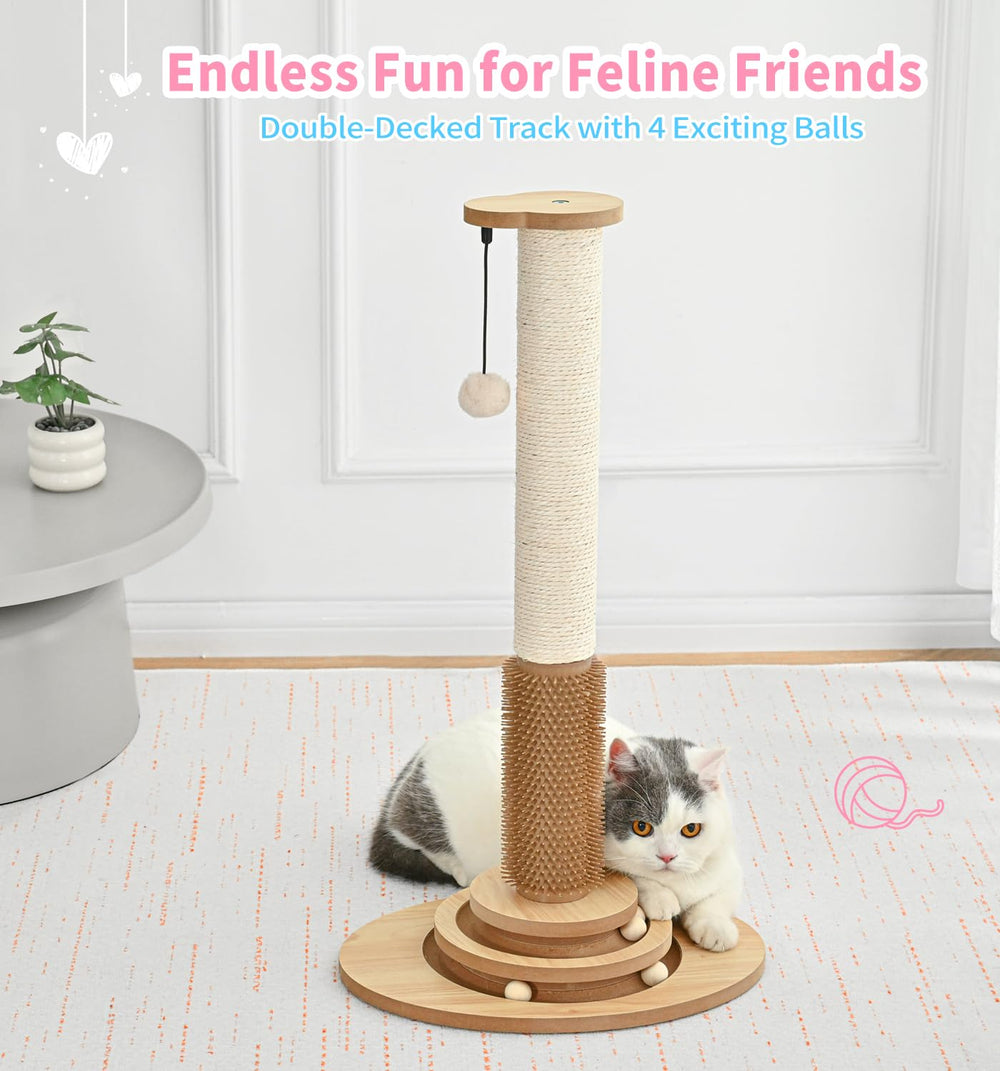 MADE 4 PETS beige cat scratcher design fits in any room decor and activity