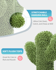 MADE 4 PETS cactus dangling ball play invites exercise.