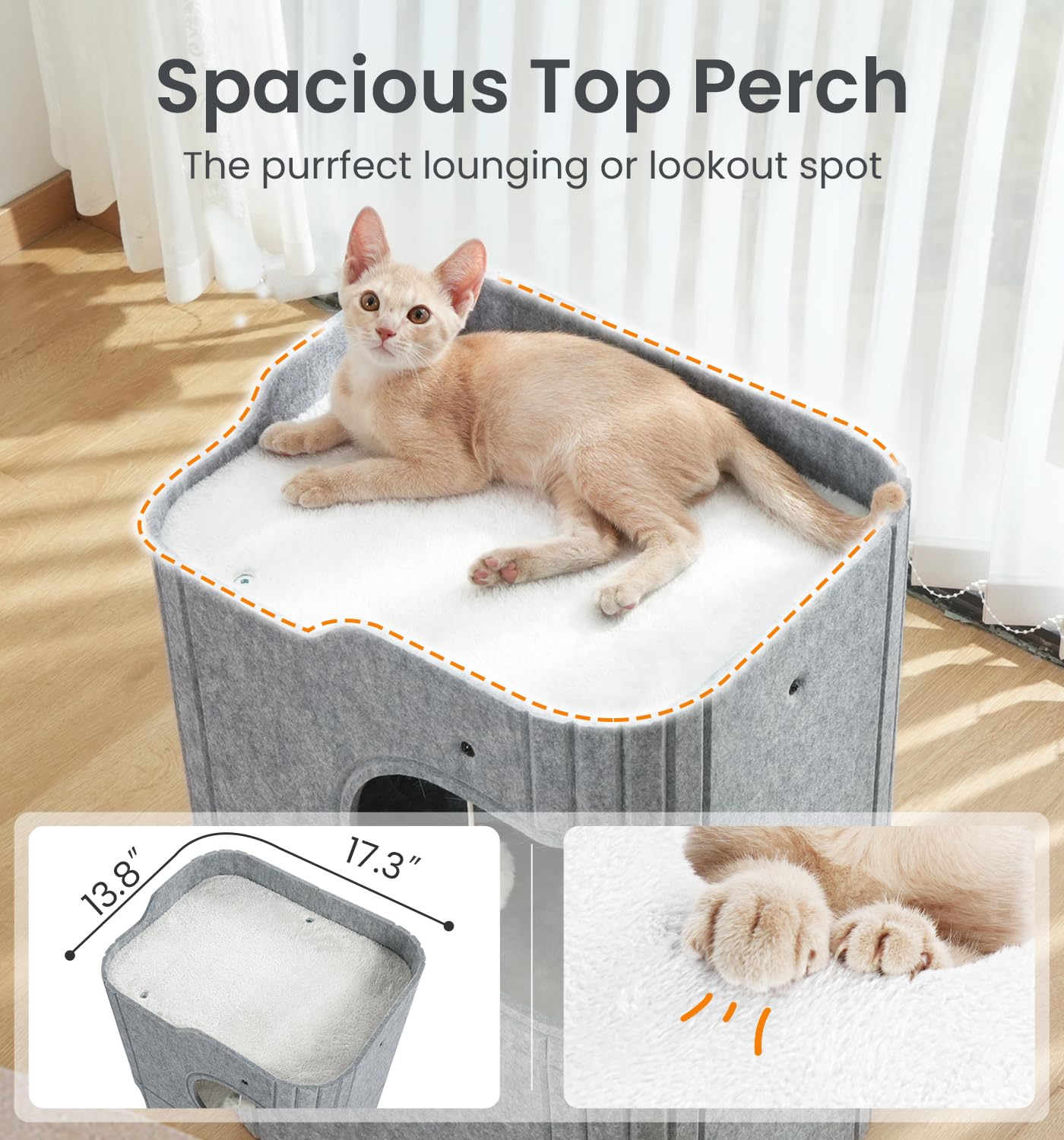 Made4Pets cat house foldable-easy-to-clean design simplifies weekly maintenance and quick storage