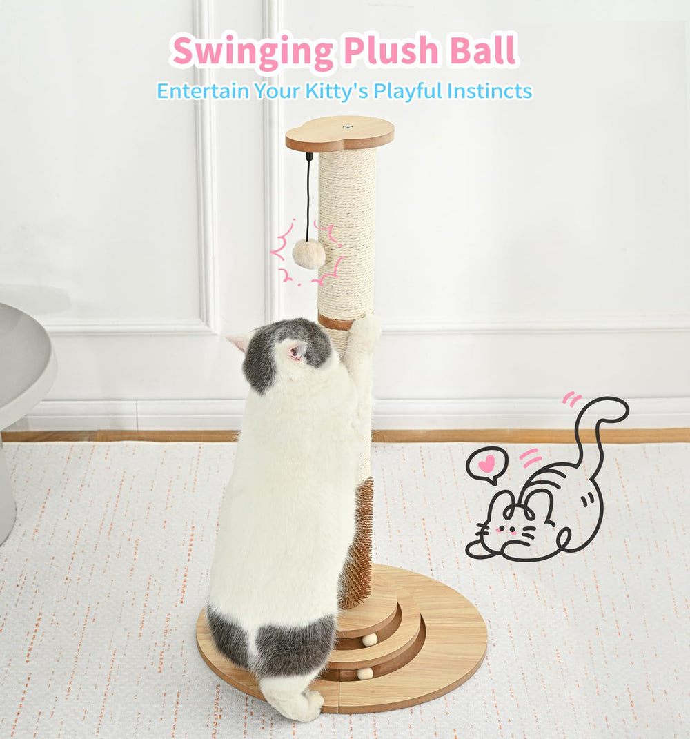 MADE 4 PETS 3-tier track ball promotes interactive play.
