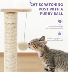 MADE 4 PETS sturdy base keeps this cat scratcher stable.