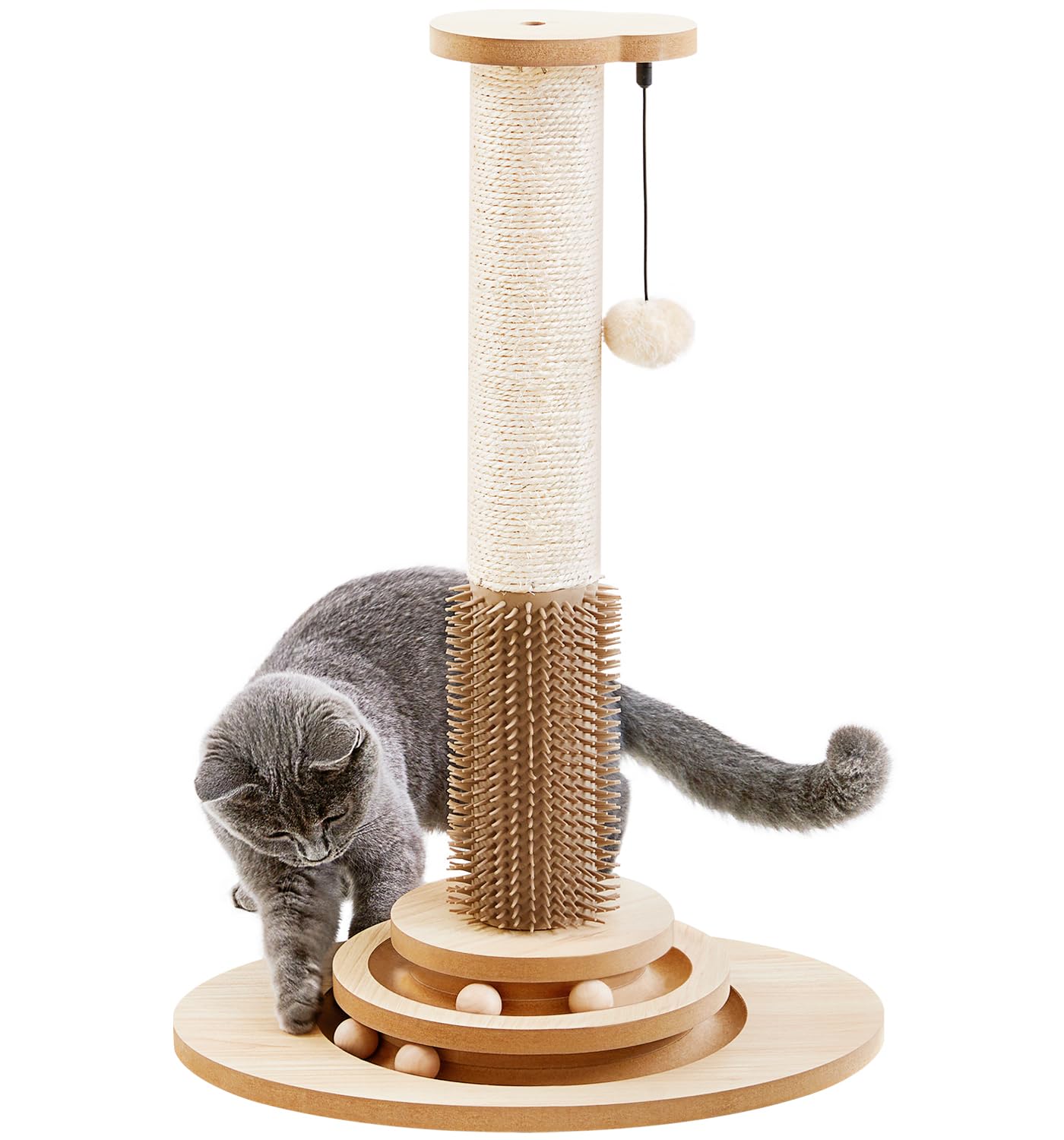 Made4Pets cat scratching post 23in with sisal for healthy scratching.
