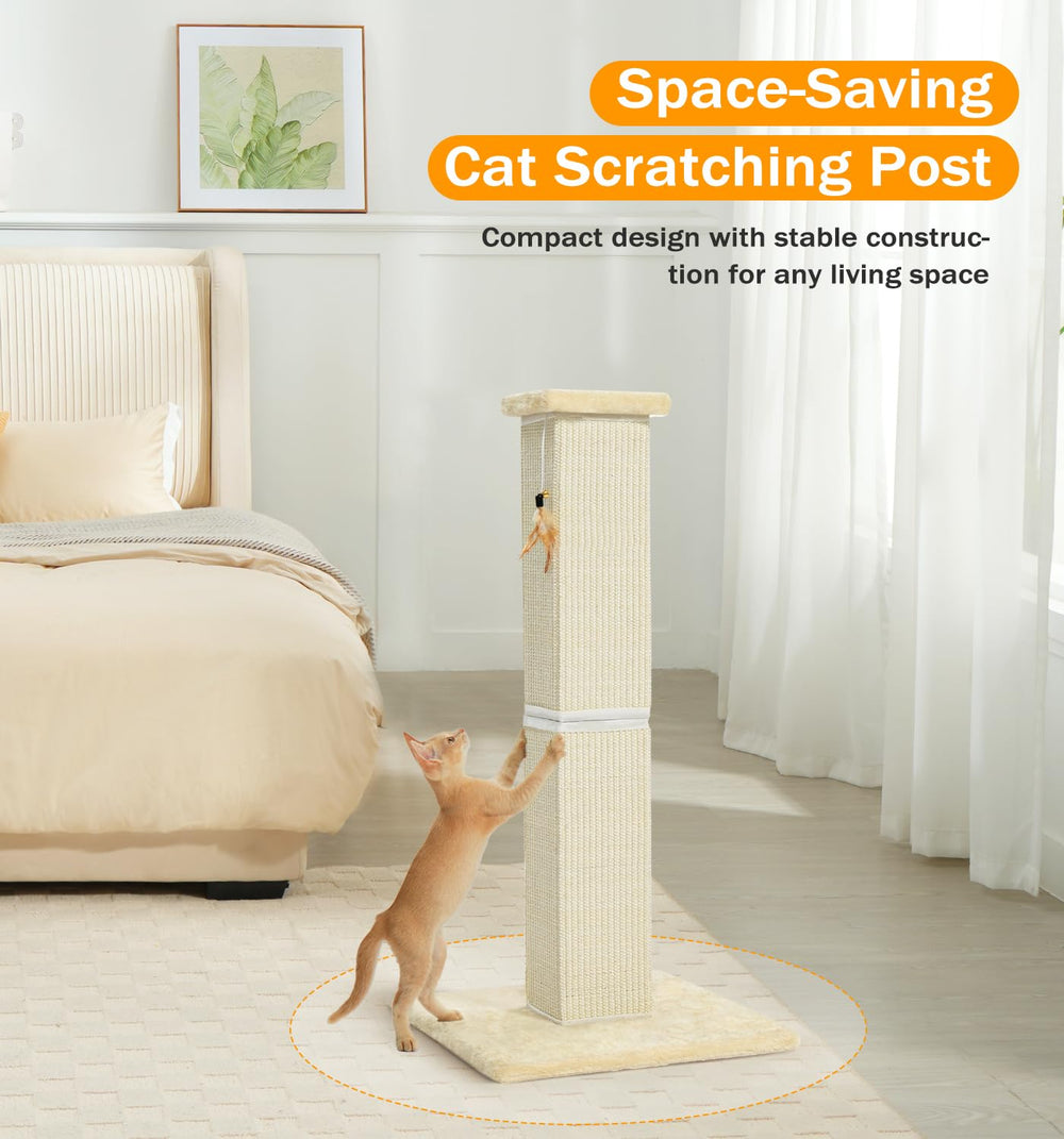 Made4Pets tall 32-inch design supports full stretch for indoor cats