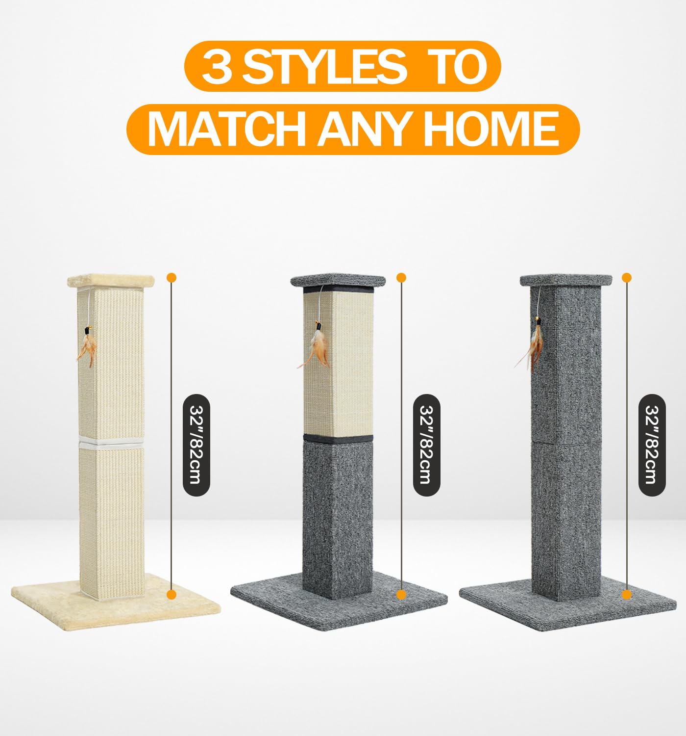 Made4Pets cat scratcher with toy keeps cats engaged and exercised