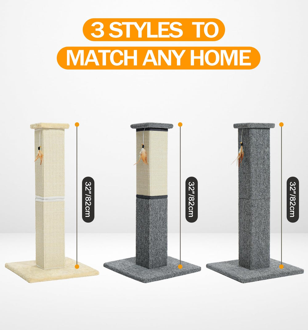 Made4Pets cat scratcher with toy keeps cats engaged and exercised