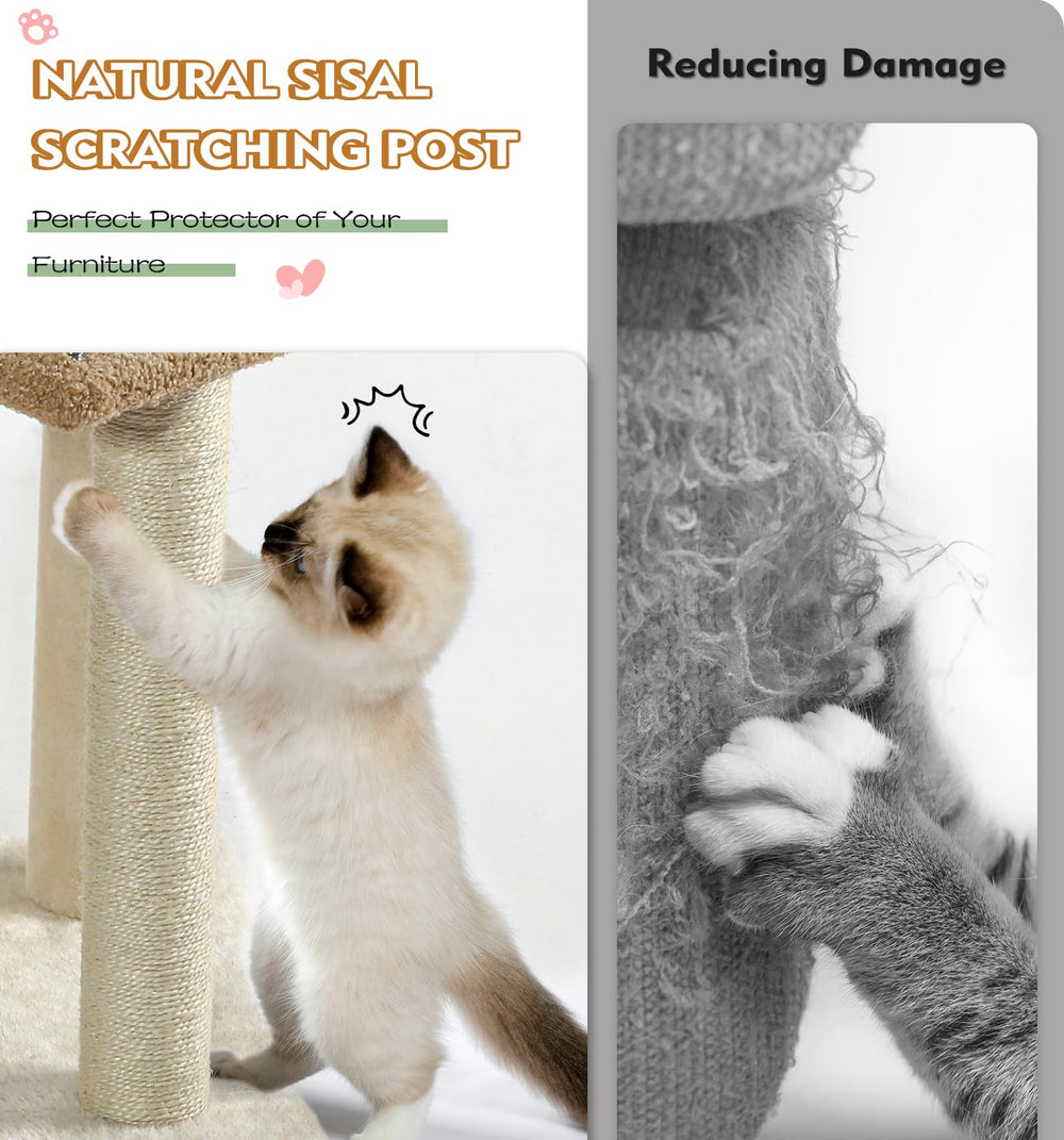 Made4Pets cat tree grey living-room setup blends with modern decor.