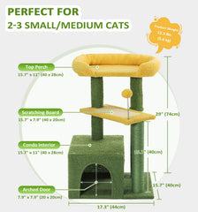 Made4Pets cat tree sisal post is a durable claw-sharpening surface for scratching.