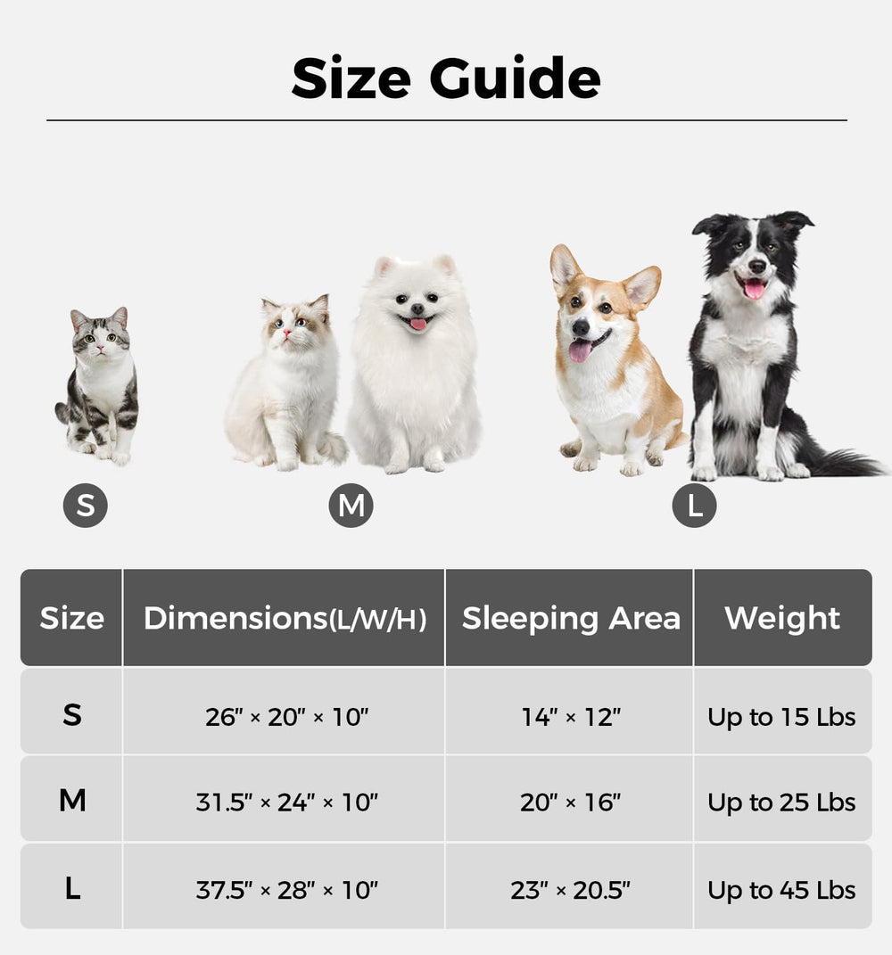 MADE 4 PETS dog couch bed; non-slip base keeps it steady on any floor.