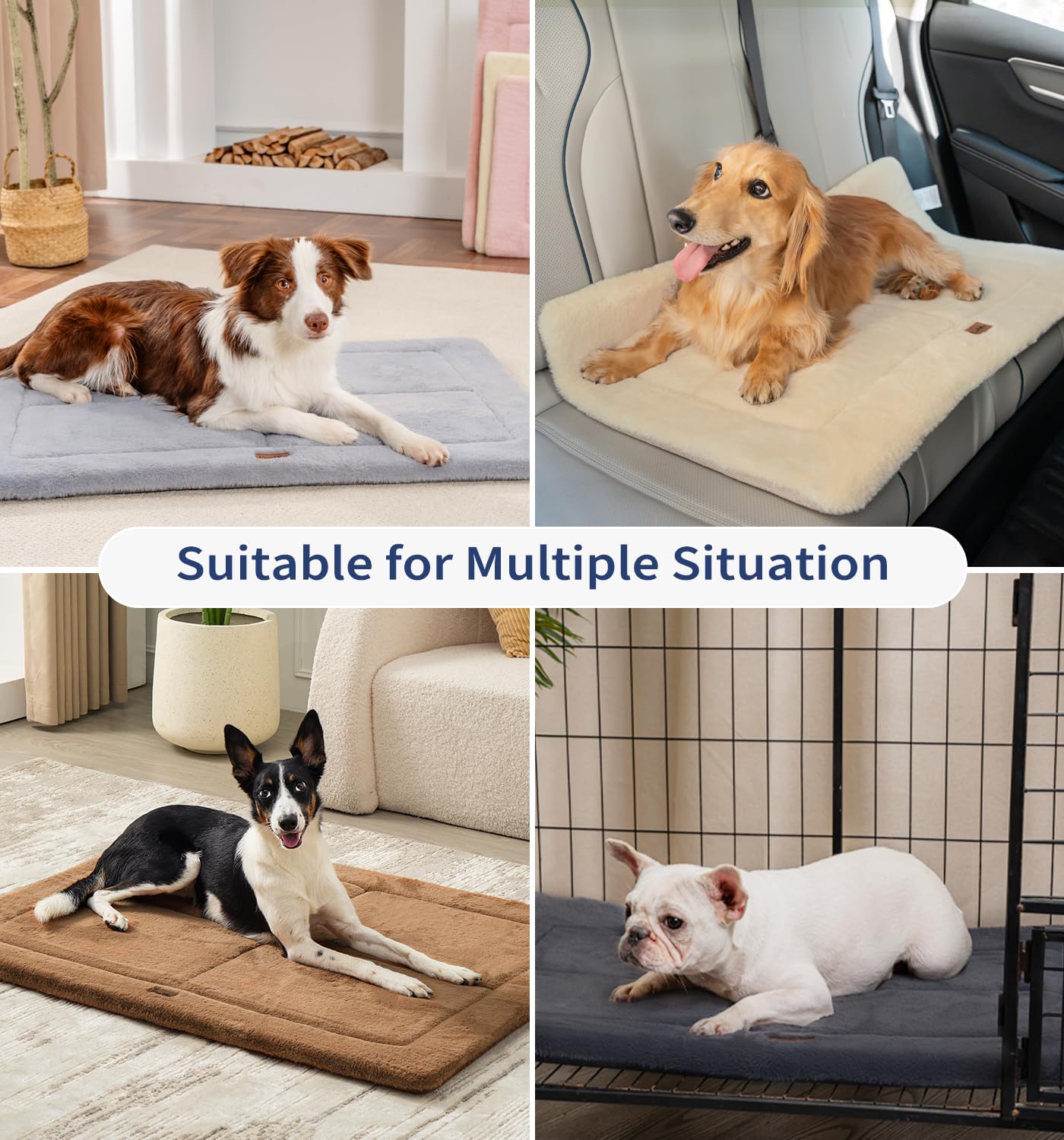 MADE 4 PETS dog crate pad all-season comfort adapts to warm summers and cool winters