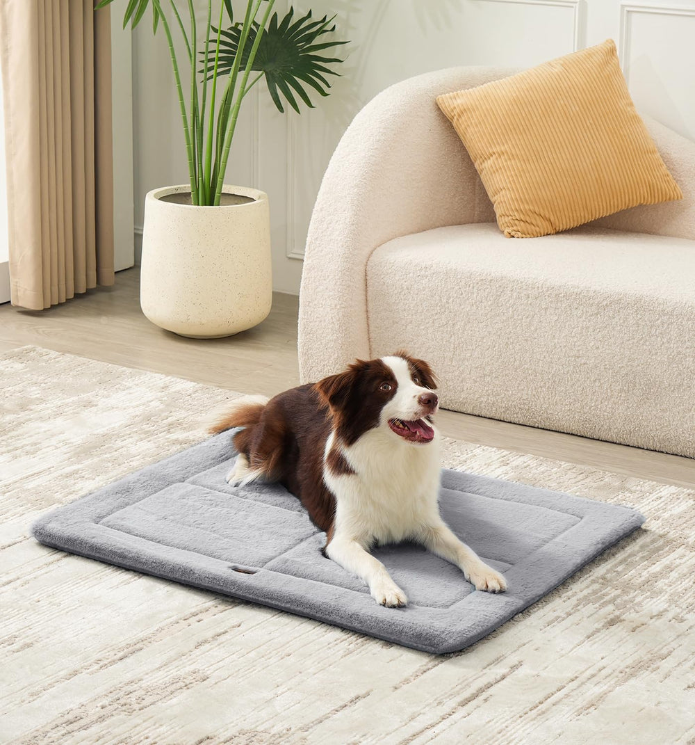 MADE 4 PETS dog crate pad inside-crate view offers soft cushioning and easy access