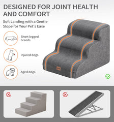 MADE 4 PETS dog stairs coral fleece cover adds gentle paw traction