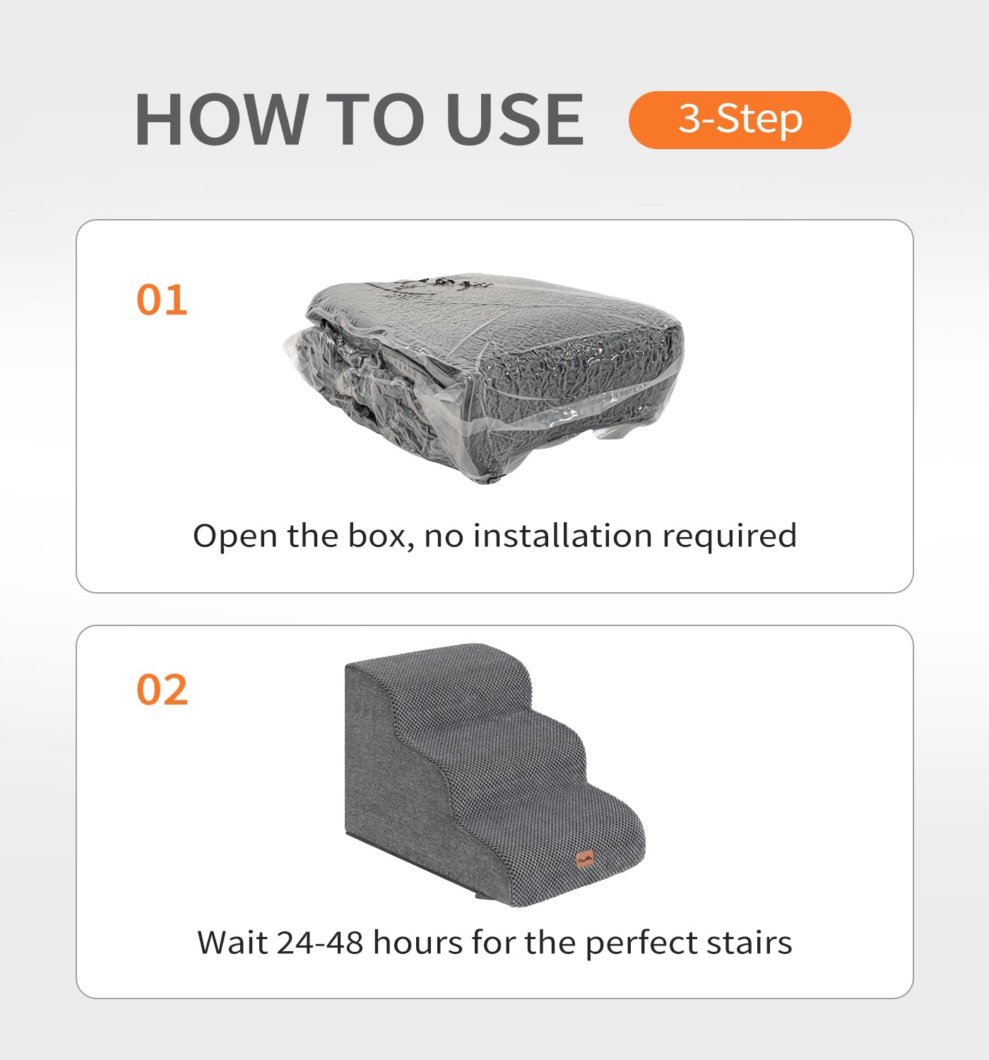 MADE 4 PETS ideal for pets using stairs on bed
