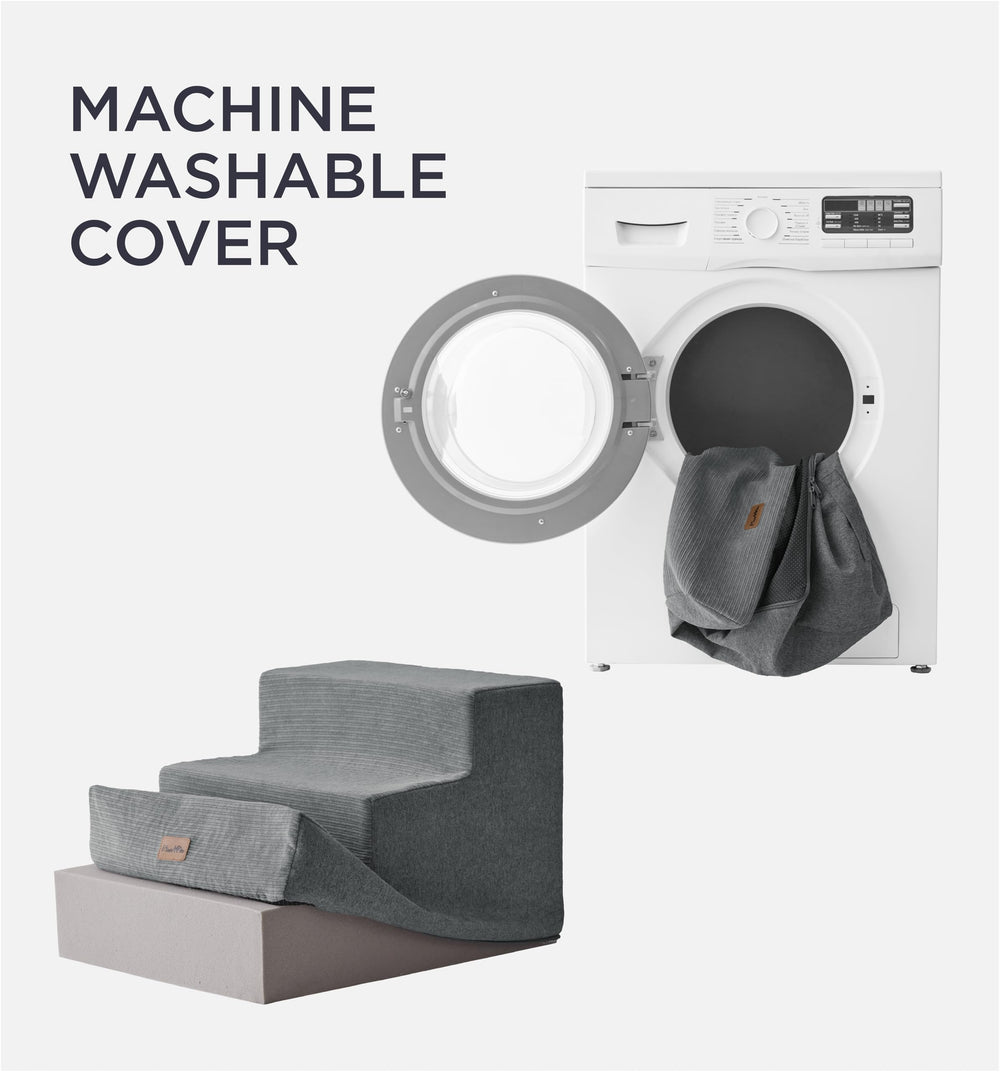 Made4Pets removable cover enables quick washing for clean stairs.
