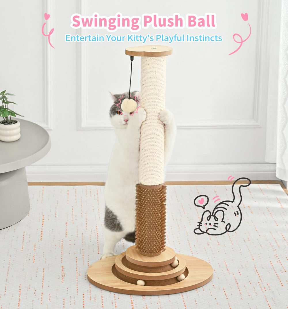MADE 4 PETS natural sisal texture close-up emphasizes durable scratching surface
