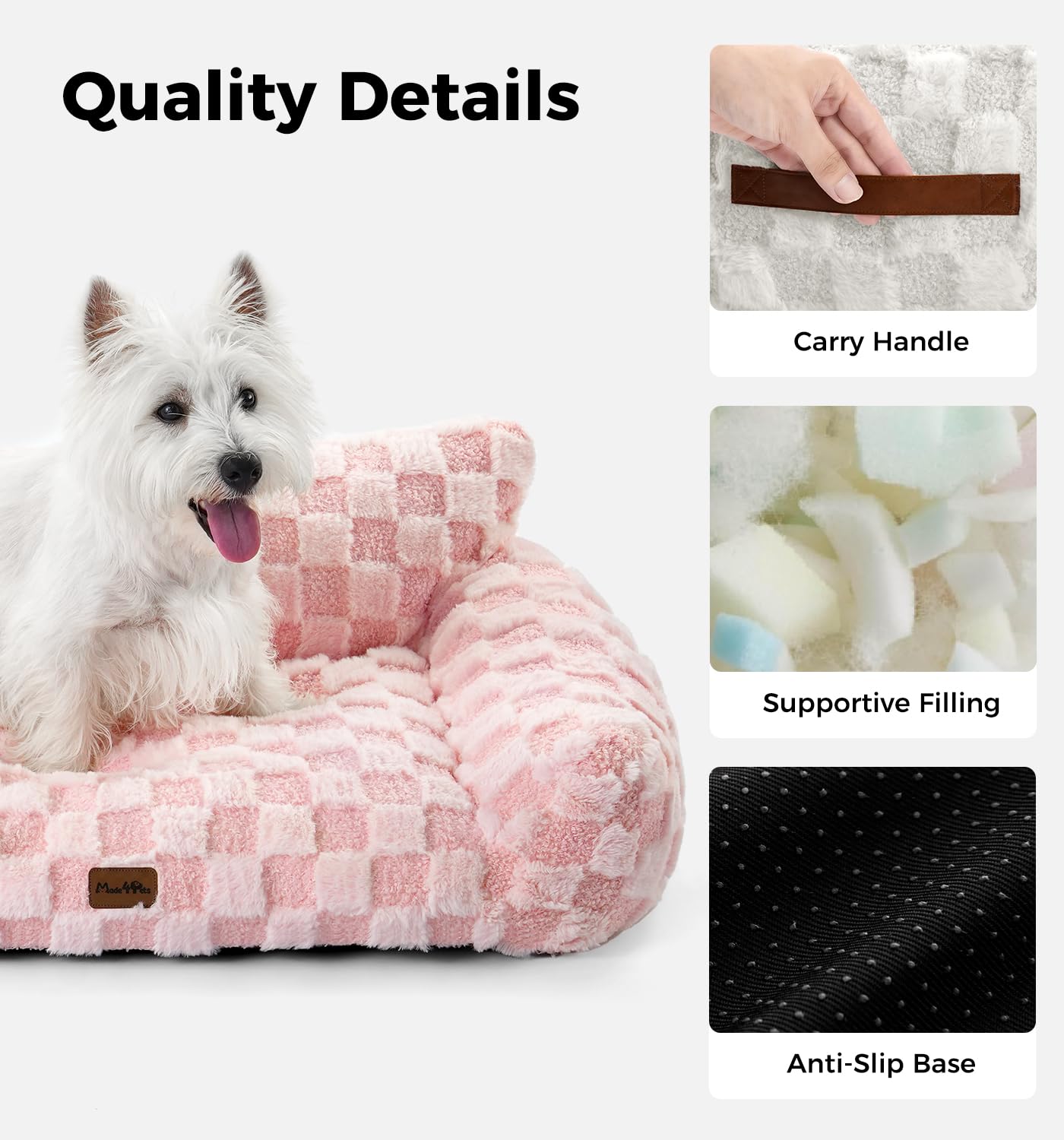 MADE 4 PETS non-slip base pet sofa keeps surface steady