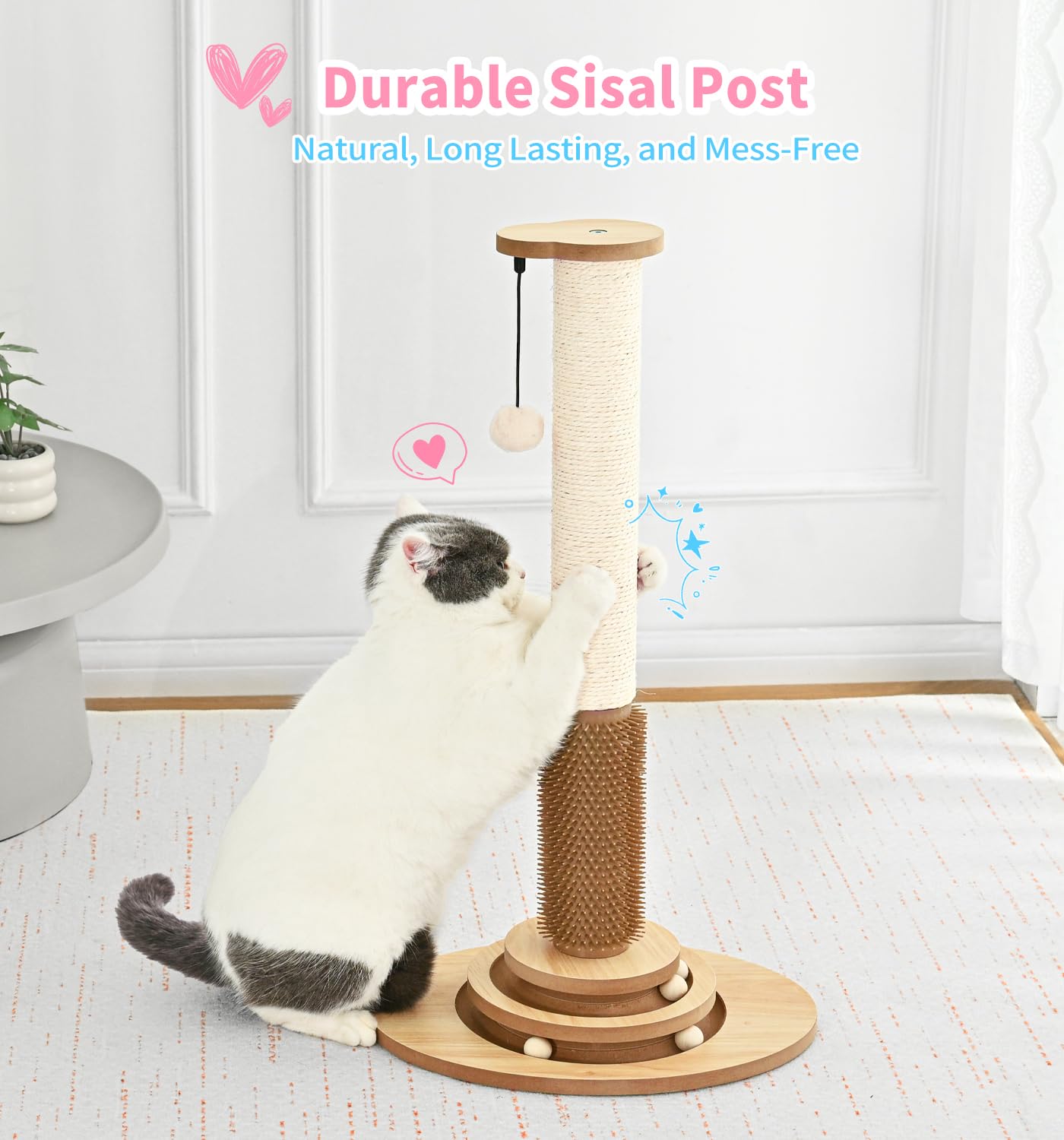 MADE 4 PETS self-grooming brush aids grooming sessions and relaxation