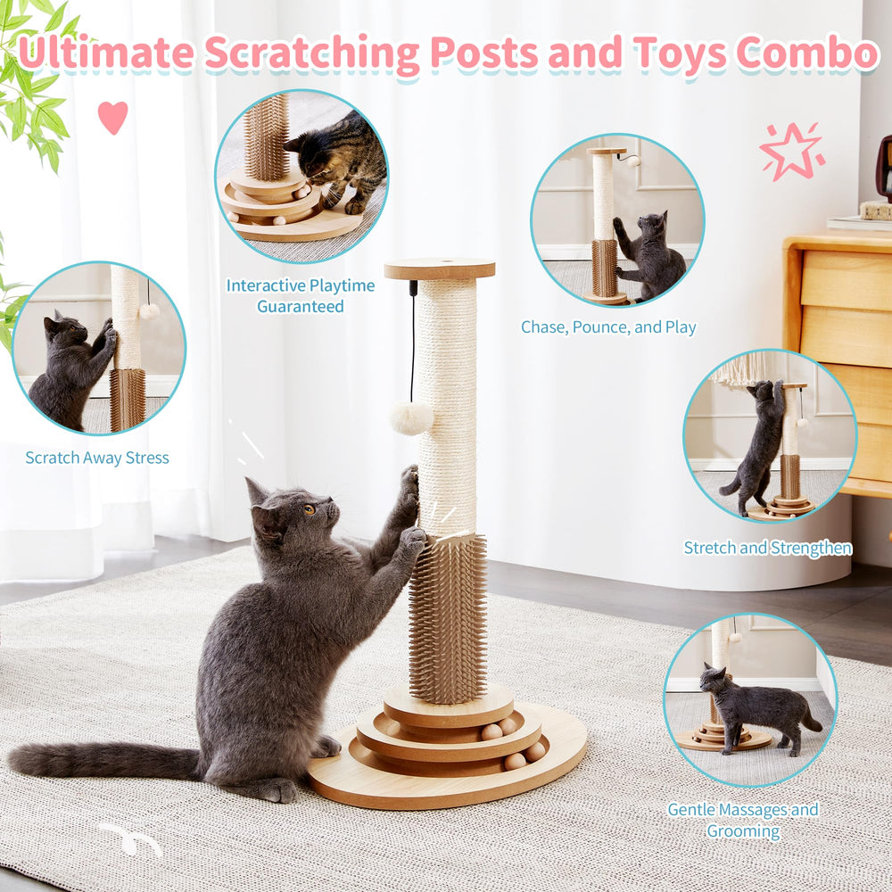 Made4Pets self-grooming brush for fur removal during play.