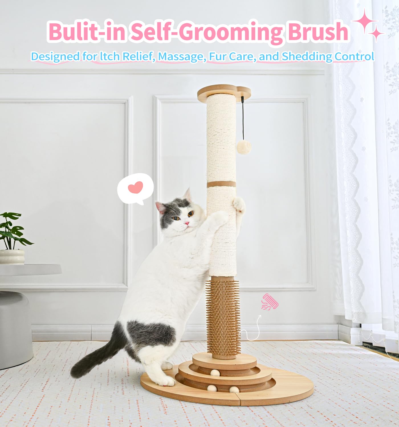 MADE 4 PETS sisal texture is durable and paw-friendly.