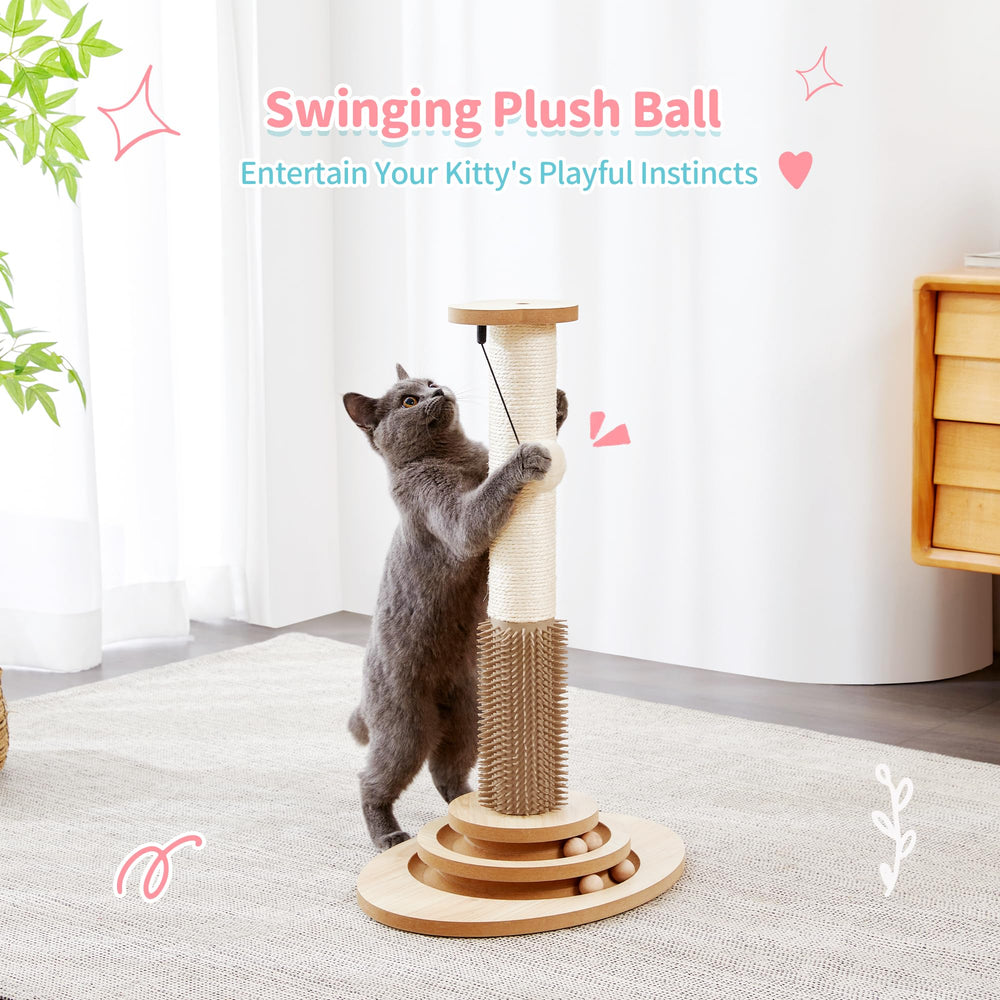 Made4Pets sisal scratching post texture for claw conditioning.
