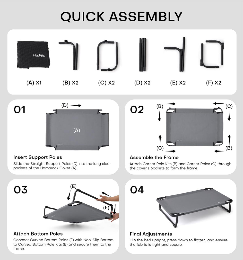 MADE 4 PETS quick-assembly-plug-in design offers a tool-free setup in minutes