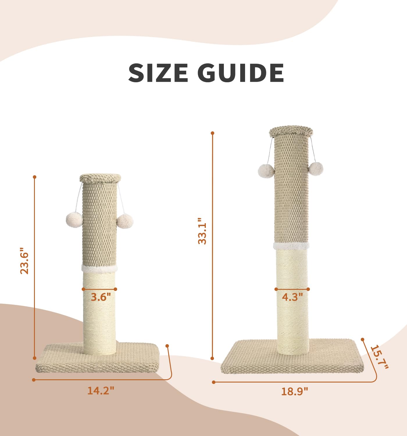 Made4Pets durable sisal and carpet post protects furniture.