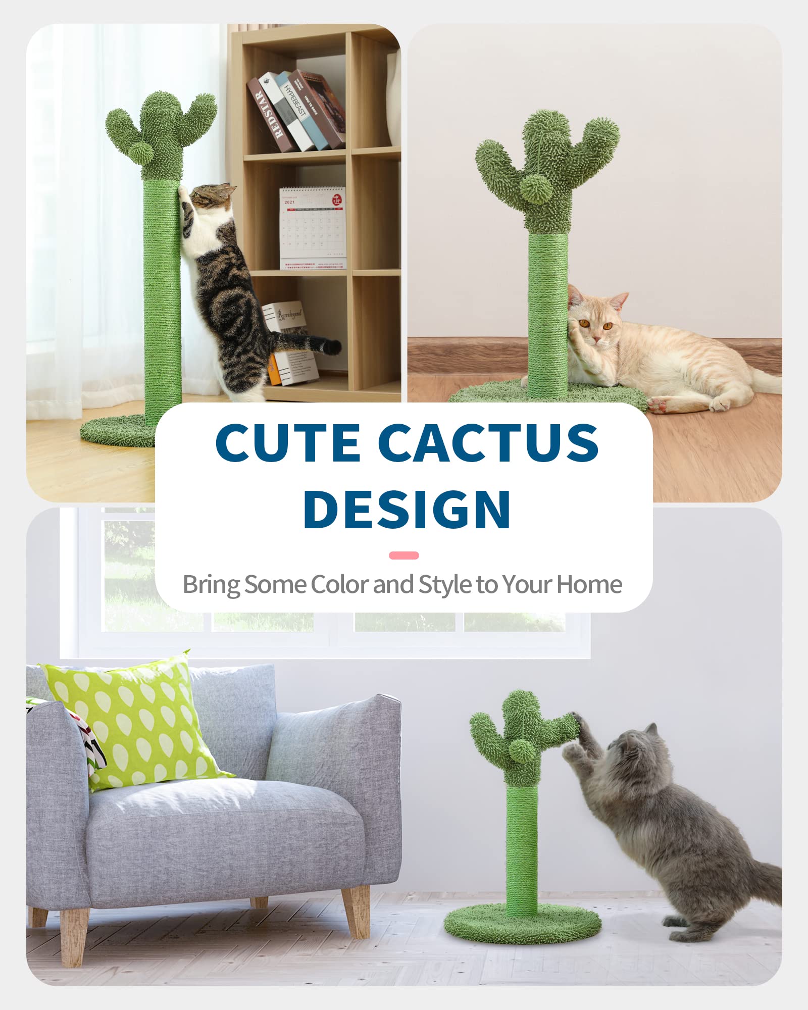MADE4PETS indoor cat tree supports climbing scratching and napping