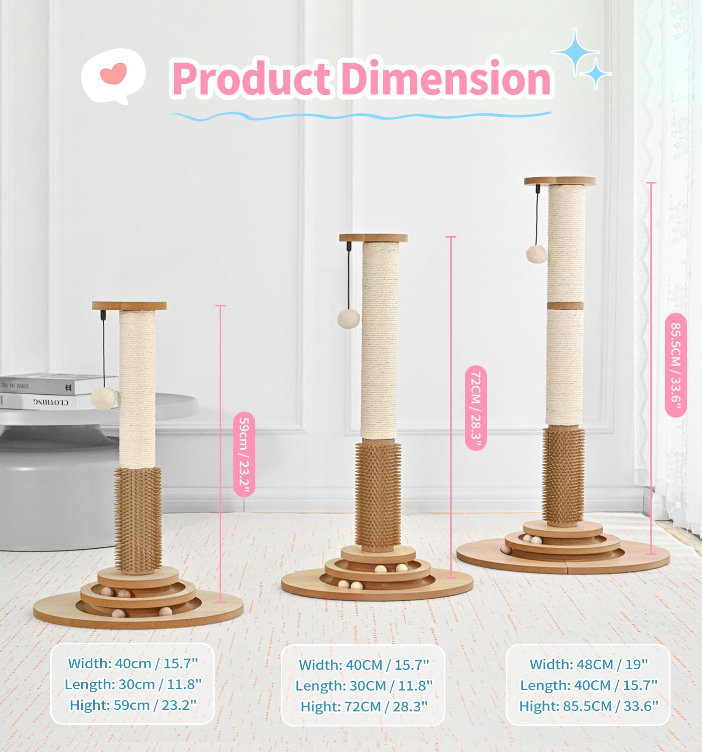 MADE 4 PETS wooden ball track kitten toy image signaling interactive play opportunities