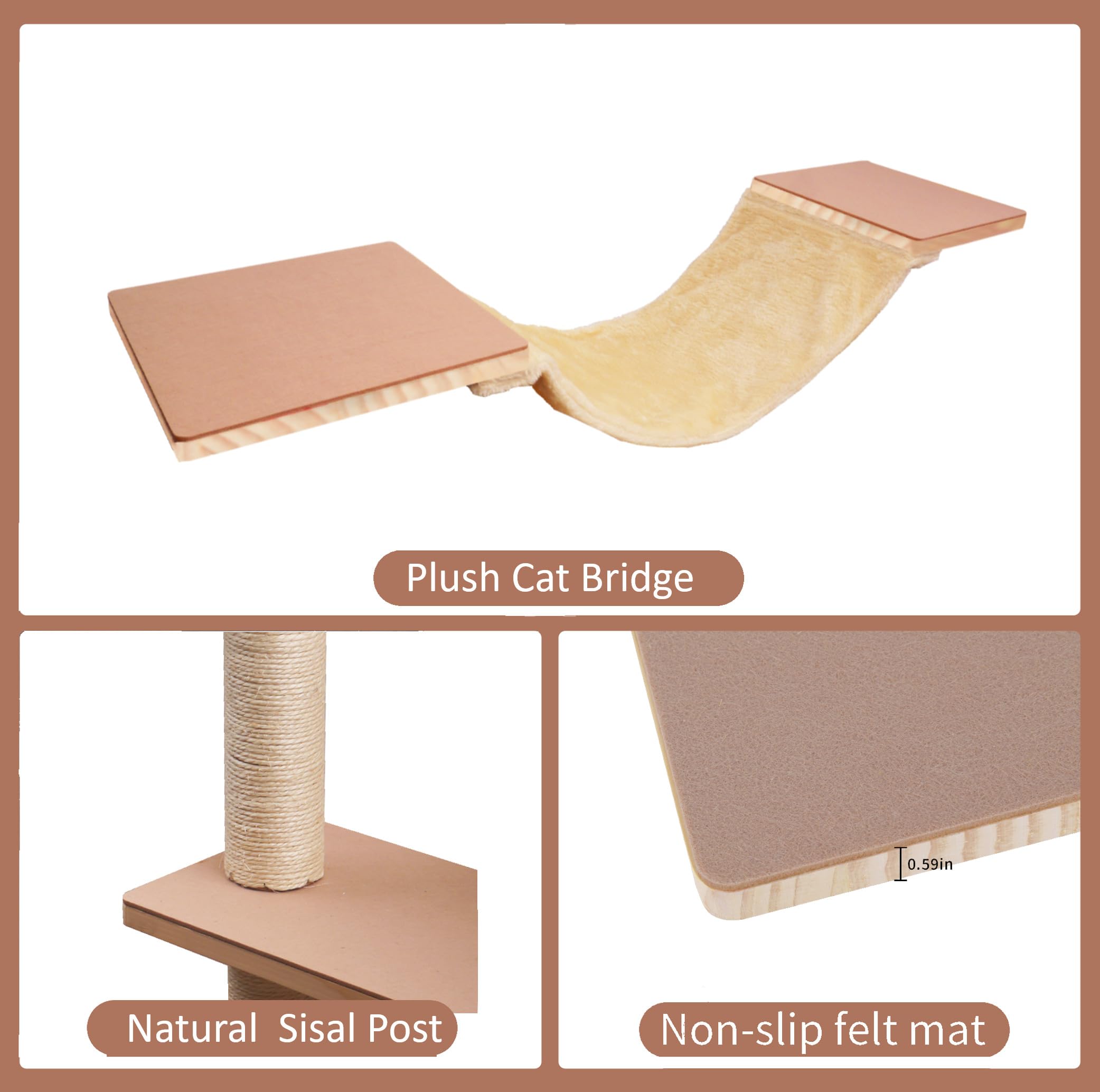 MADNIU cat wall shelves jumping boards engage active cats