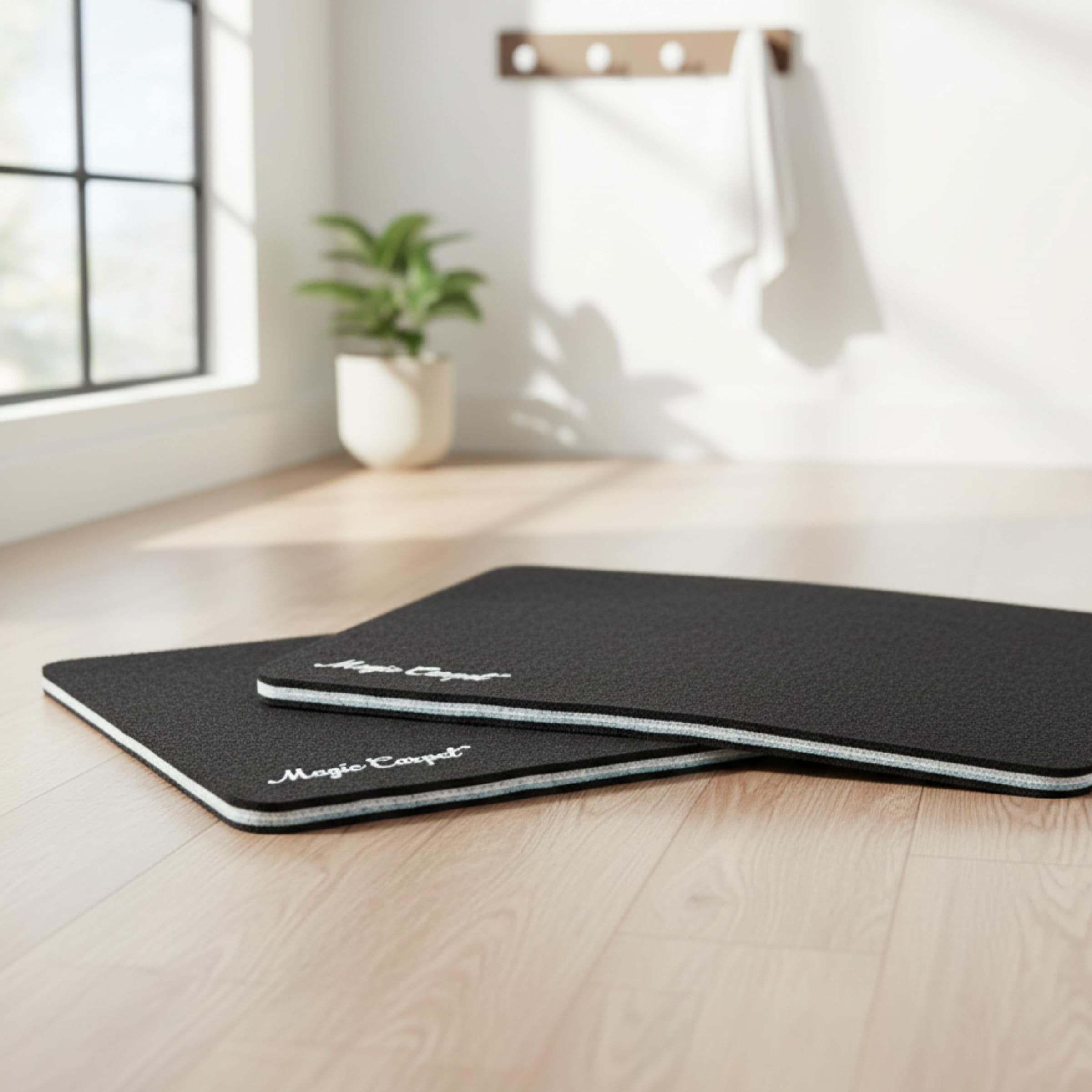 Magic Carpet Feeding Mat keeps drips and kibble contained during meals.