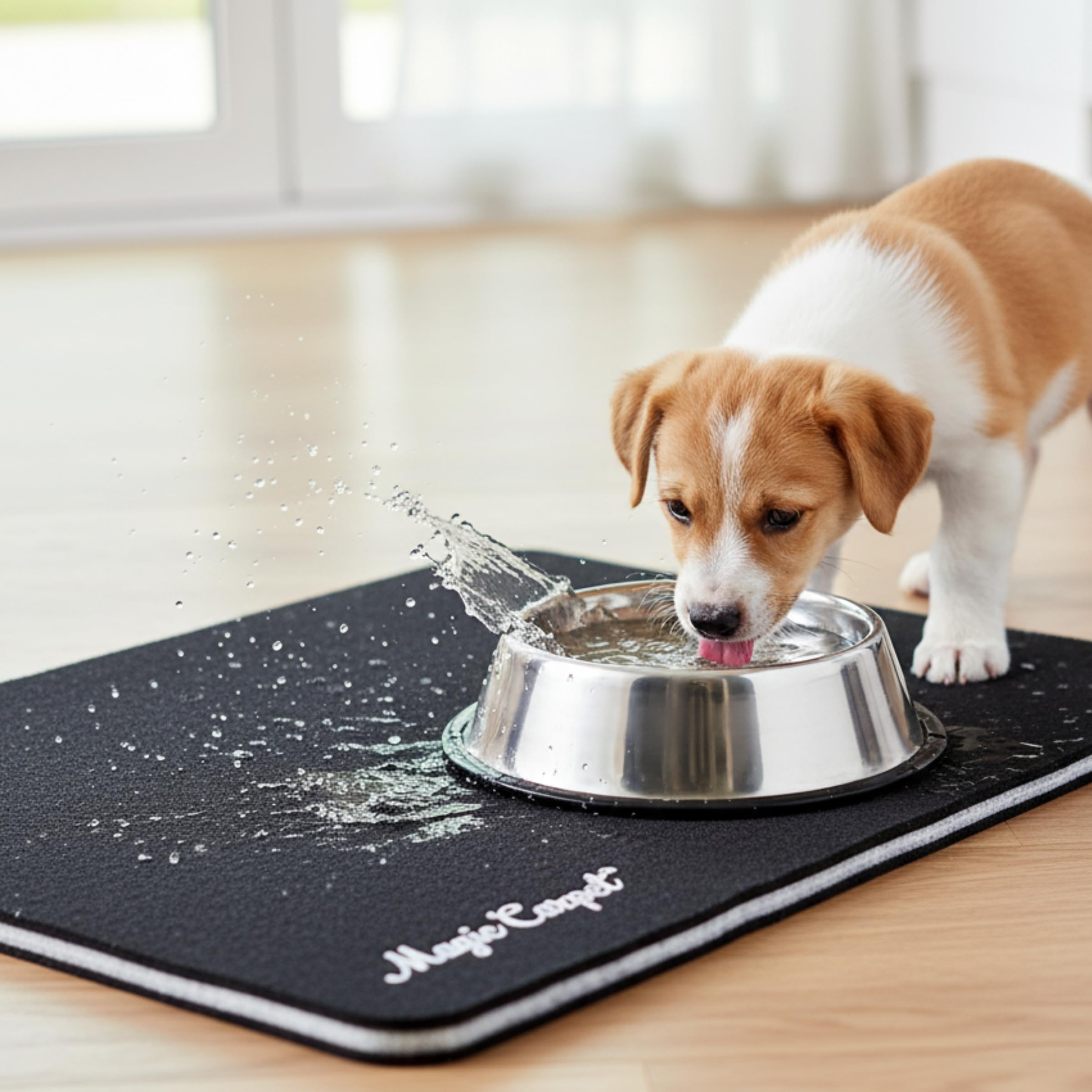 Magic Carpet absorbent core technology pulls liquid away for a drier space.