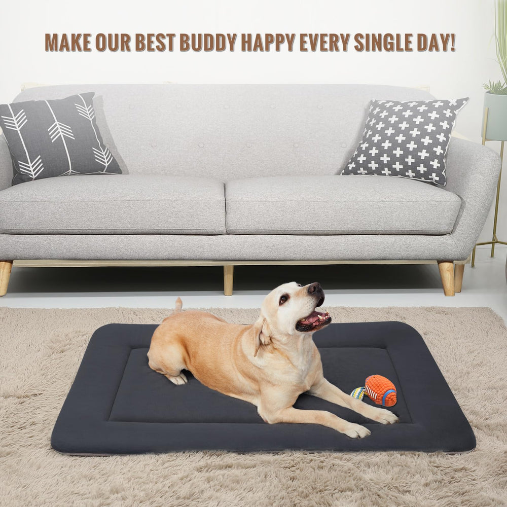 Magic Dog Large Dog Bed dark-gray color blends with home decor