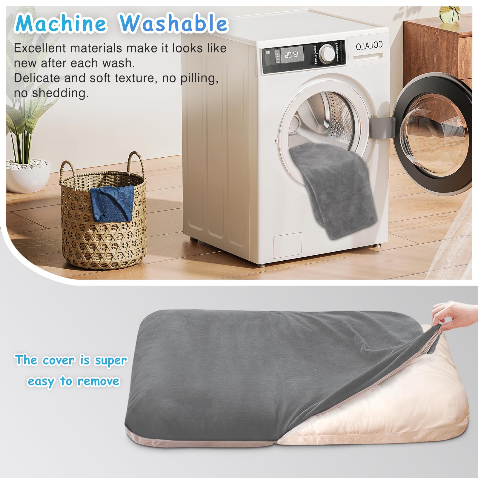 Magic Dog XL dog bed oversized label emphasizes jumbo dimensions.
