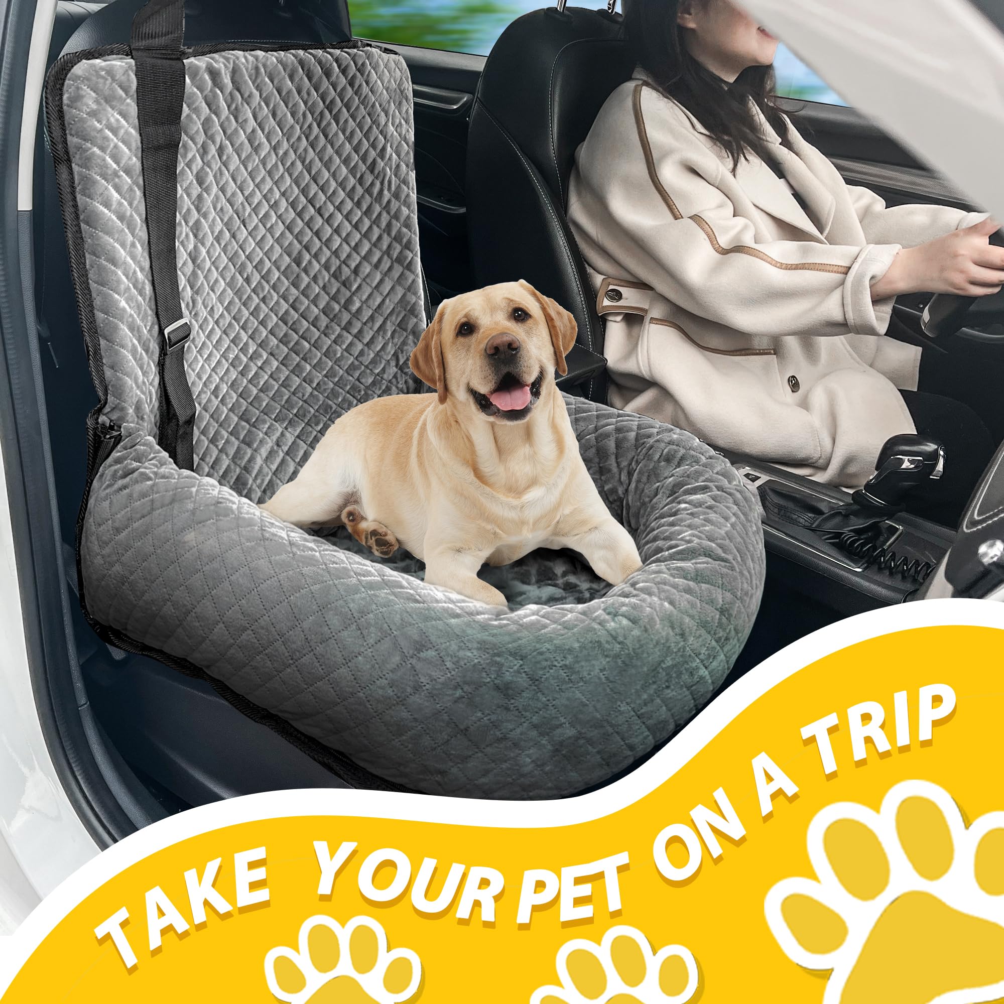 MagicFox dog car seat properly fits in cars, SUVs, and trucks for safe rides.