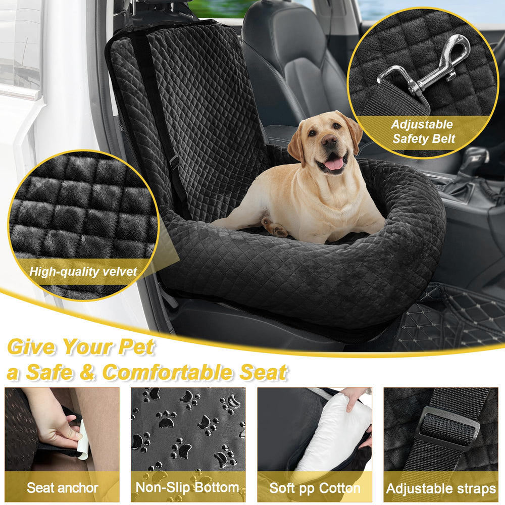 MagicFox dog car seat removable-washable cover demonstrates easy-clean maintenance for busy owners