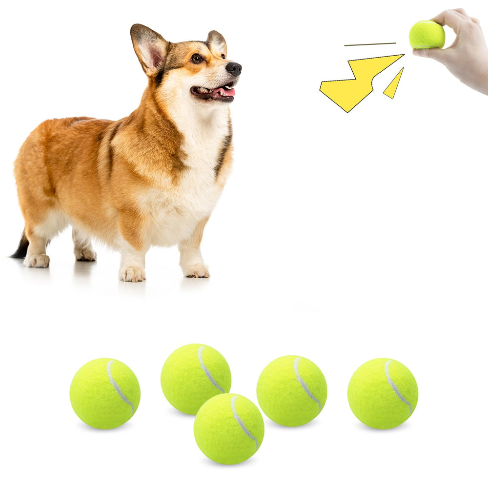 Magicorange 6-pack dog tennis balls in yellow for interactive play