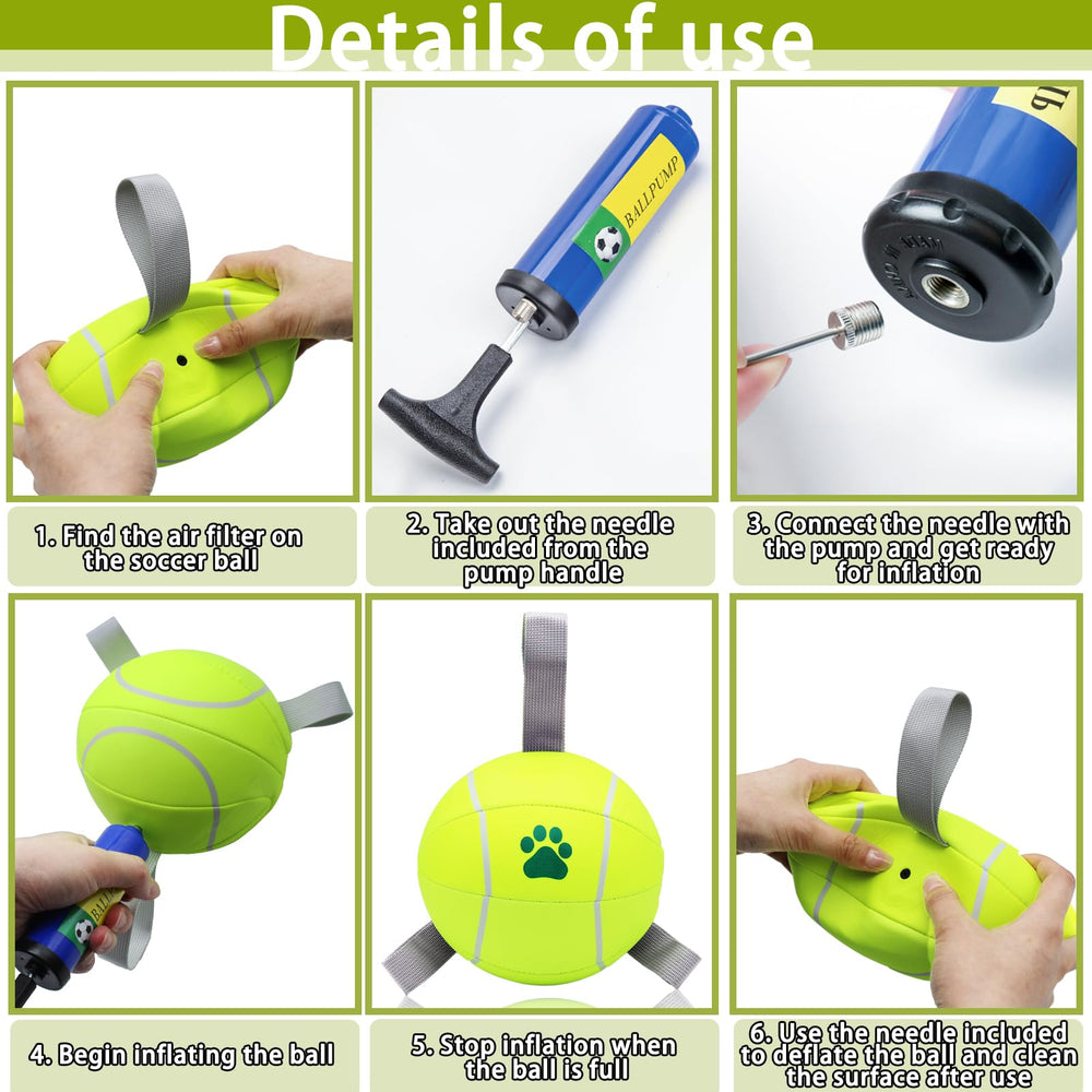 Magicorange dog ball yellow bounce-action demonstrates unpredictable bounces for engaging games.
